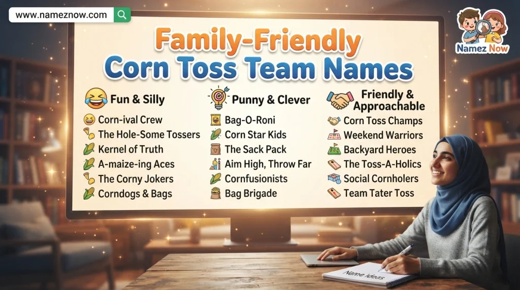 Corn Toss Team Names