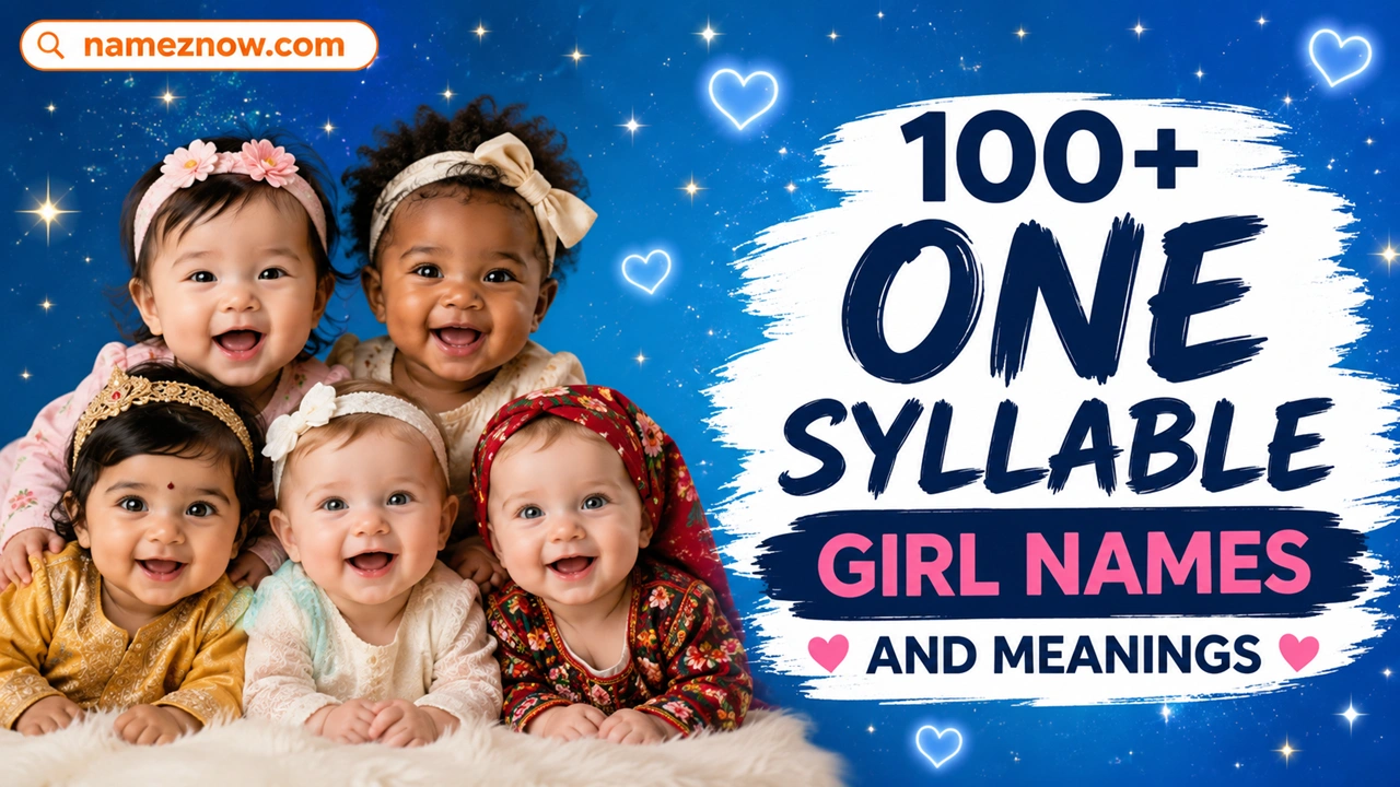 one syllable girl names