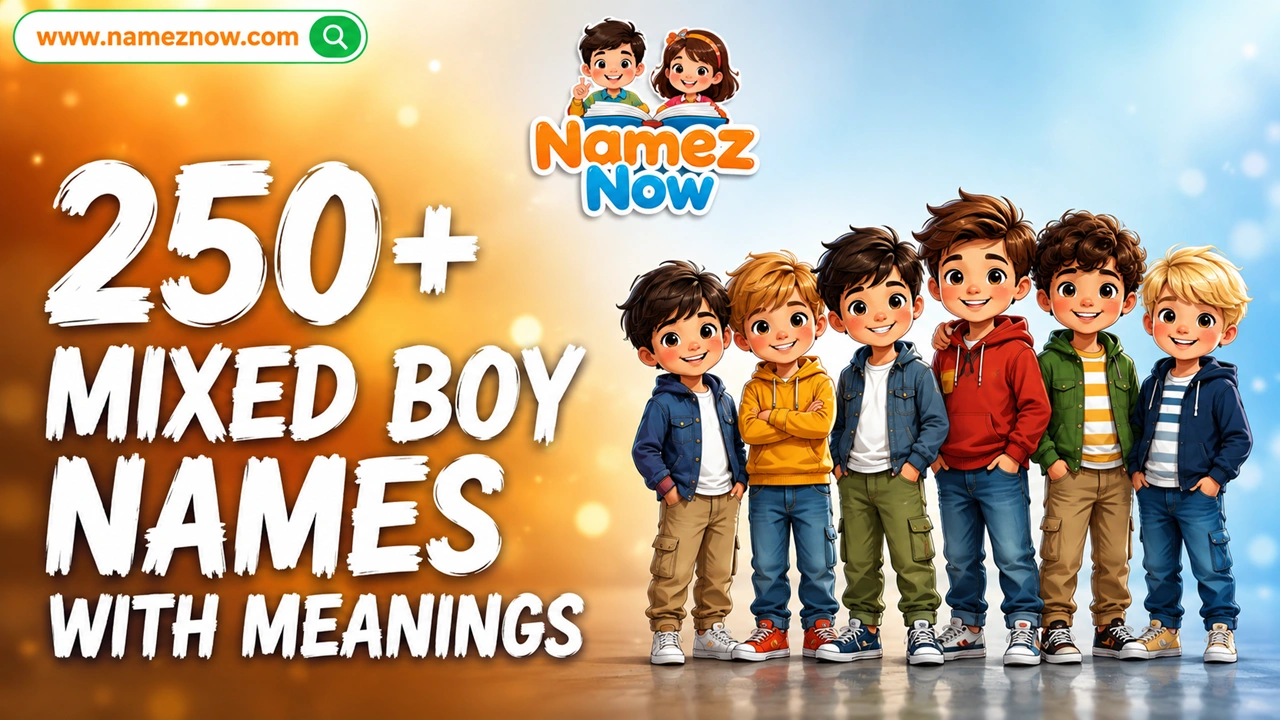 250+ Mixed Boy Names With Meanings