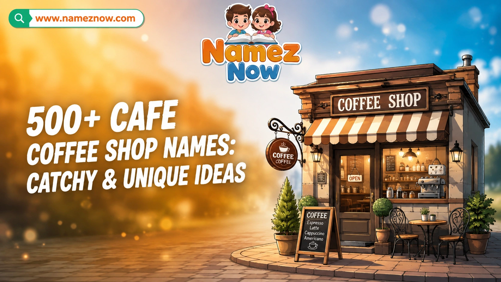 cafe coffee shop names