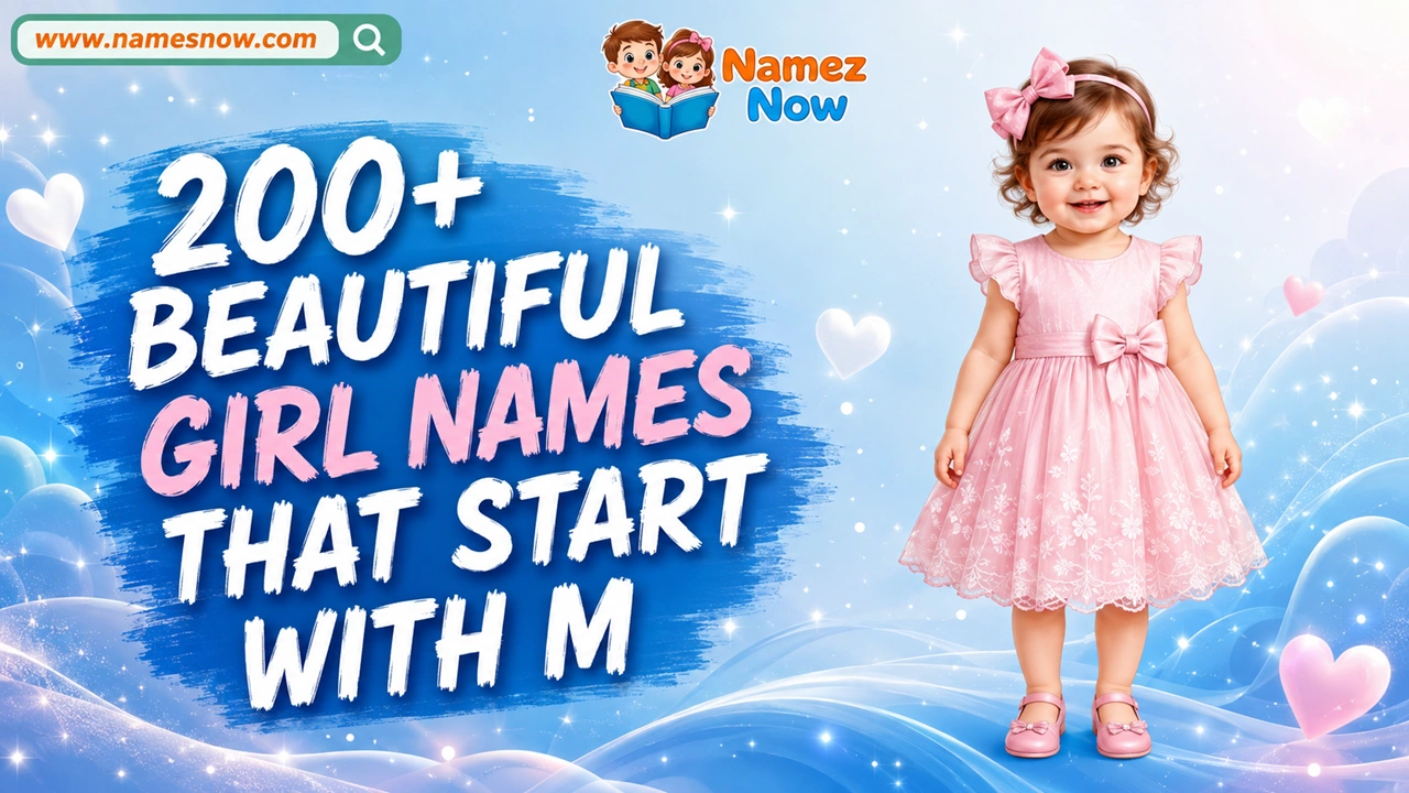 200+ Beautiful Girl Names That Start With M