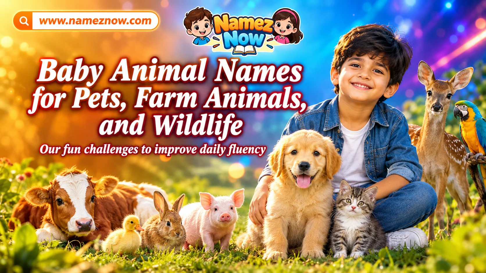 Baby Animal Names for Pets, Farm Animals, and Wildlife